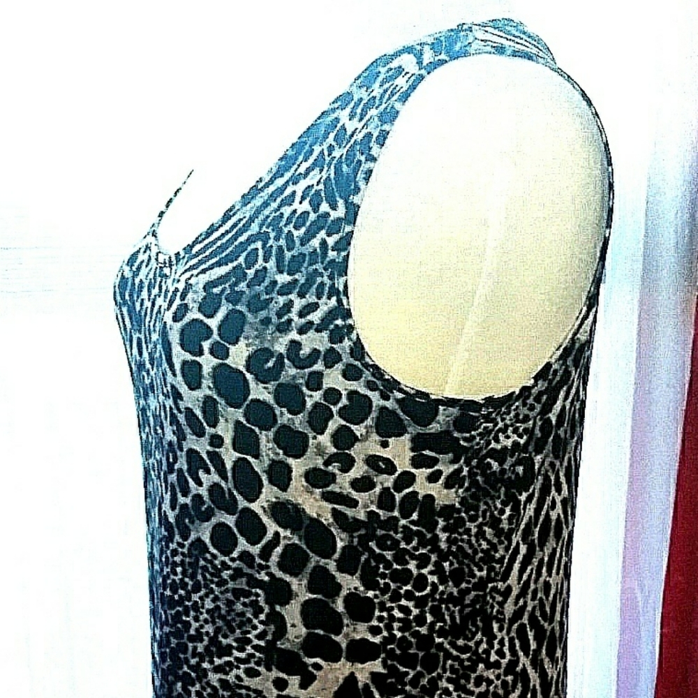 Peter nyard Leppard print dress